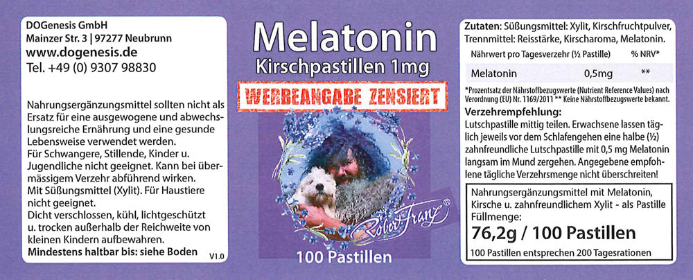 Melatonin Kirschpastillen