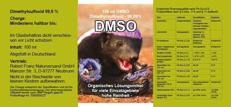 DMSO 99.9 % 100 ml