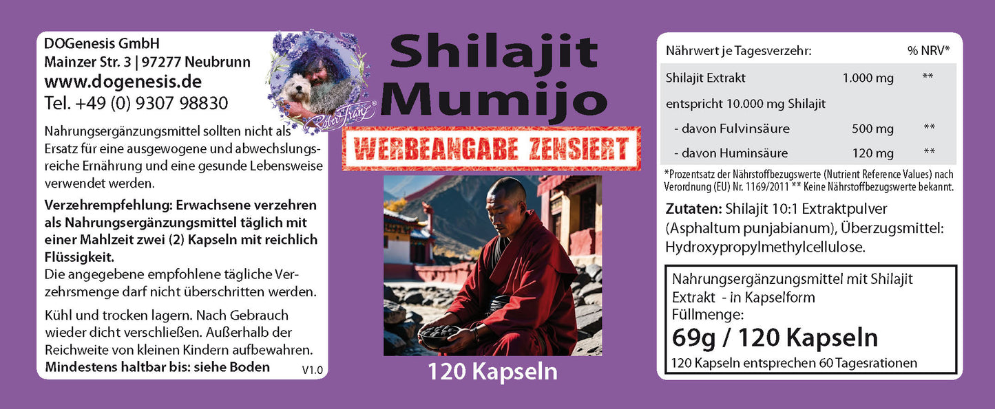 Shilajit Mumijo Kapseln