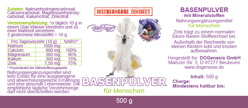 Basenpulver 500gr Robert Franz®