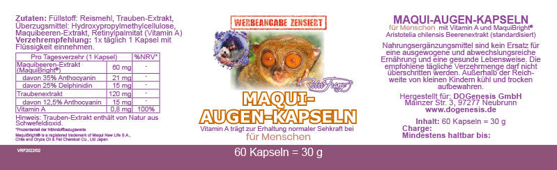 Maqui-Augen-Kapseln Robert Franz 