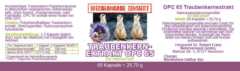 OPC 65 Traubenkernextrakt