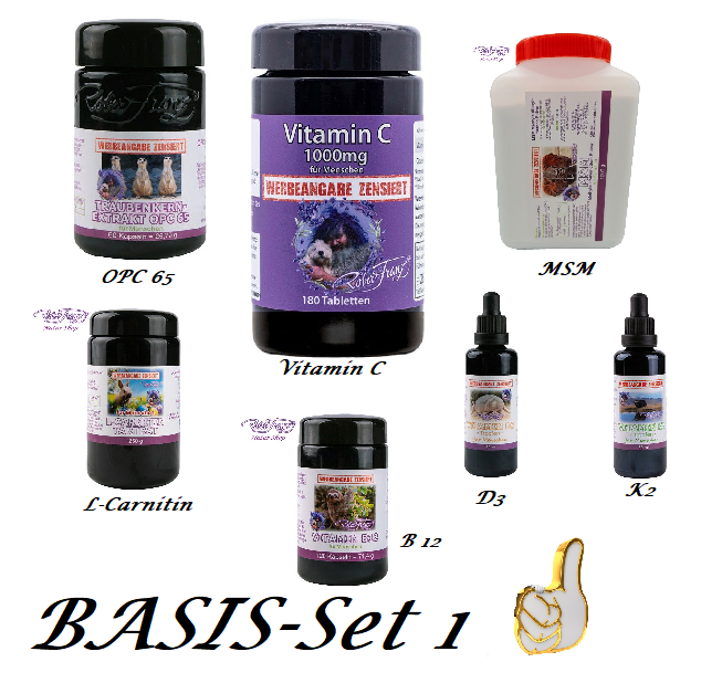 Basis Set 1 Robert Franz B12 - MSM - L-Carnitin - Vitamin C D3 K2 OPC