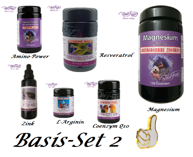 Robert Franz Basis Set 2 Amino Power Zink Resvertrol L-Arginin Coenzym Q10 Magnesium