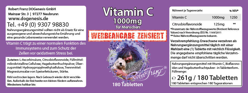 Vitamin C 1000mg Tabletten