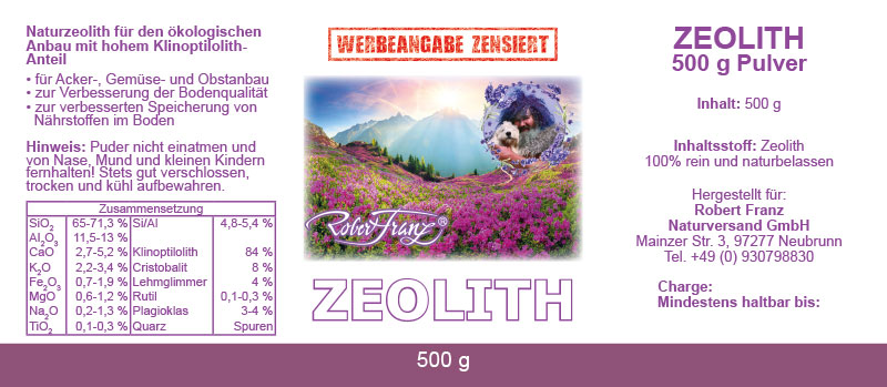 Zeolith Original Robert Franz® 500gr