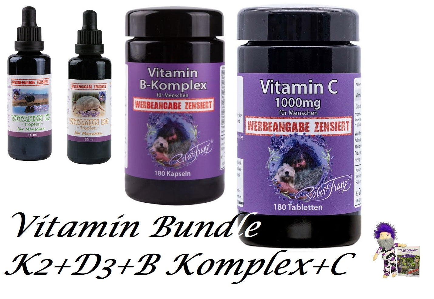Vitamin Sparset K2+D3+C+B Komplex